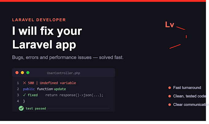 fix your laravel app