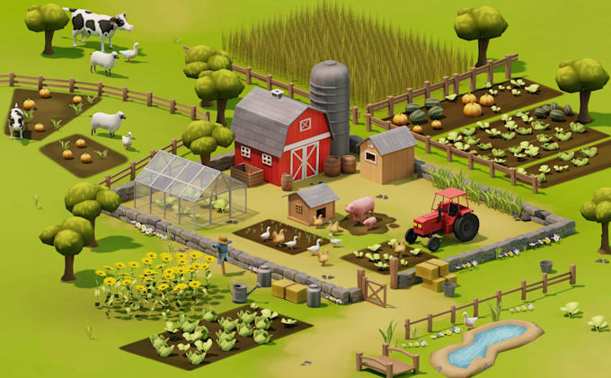 create game ready 3d assets, props and environments