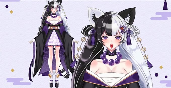 design and rig high quality live 2d vtuber model, 2d vtuber model, vtuber model