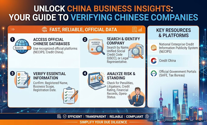 public information search for chinese enterprises