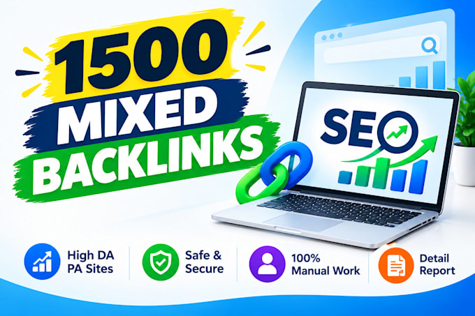 create 1,500 backlinks with tier support full package