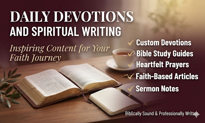 create inspiring christian devotionals and bible study guides