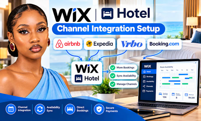 do wix hotel airbnb, expedia, vrbo and booking com channel integration setup