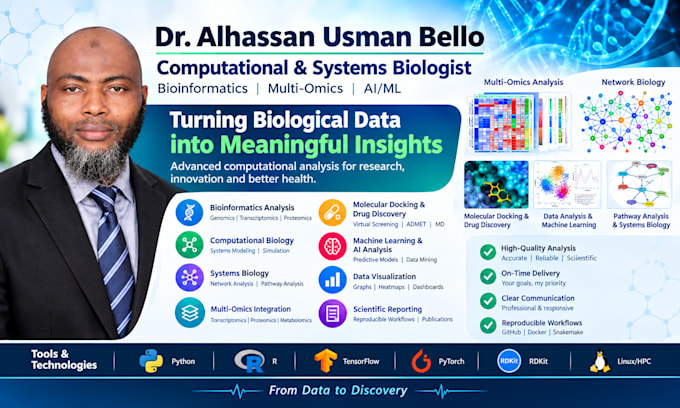 perform bioinformatics and computational biology  analysis