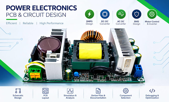 design power electronics, high power pcb, smps, dc dc converter and power supply