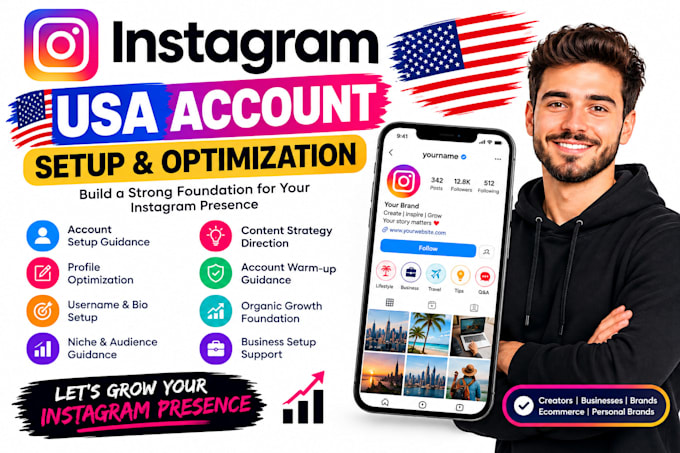 create a USA based instagram account for you