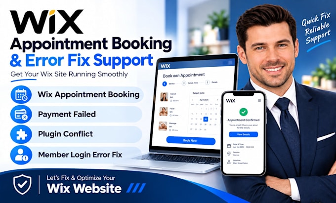 wix appointment booking, payment failed, plugin conflict, member login error fix