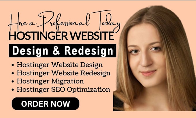 design or redesign hostinger website, bluehost, siteground, hostinger wordpress
