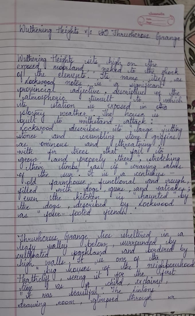 write letters, notes, essays etc