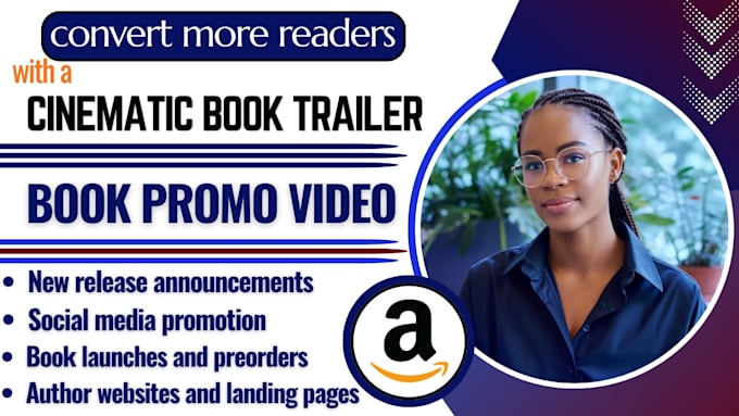 create a cinematic ai amazon book trailer and promo video