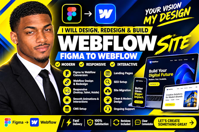 be webflow developer for webflow website figma to webflow design webflow expert