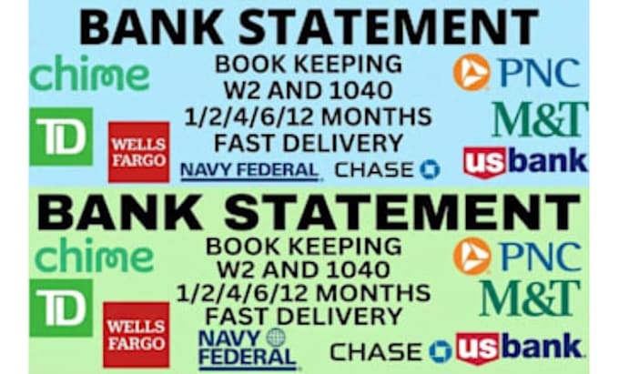 do bank statement work as you need