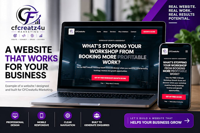 create a professional small business website