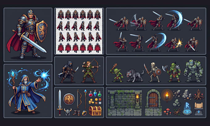 2d pixel character sprite sheet animation rpg maker mz, mv rpg maker vx ace, xp