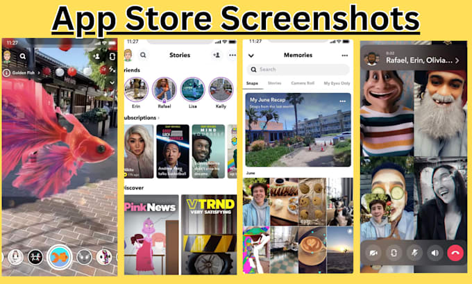 design and redesign app store screenshots and play store screenshots