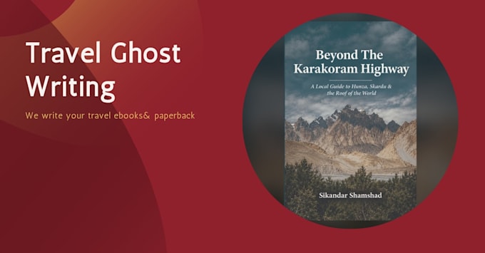 ghostwrite a travel ebook or paperback for your amazon KDP