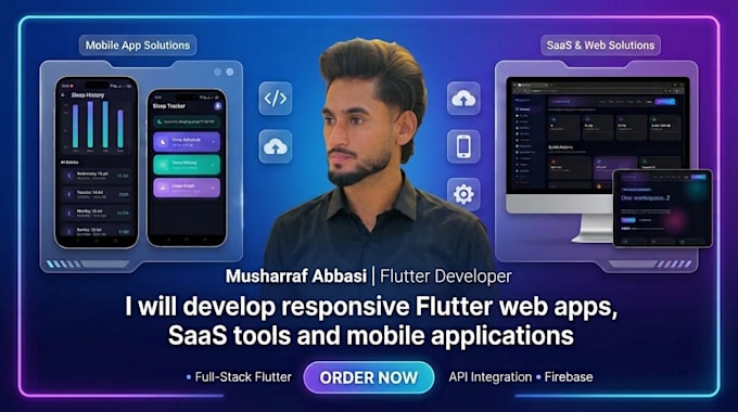 build a flutter web app or saas platform with node js backend