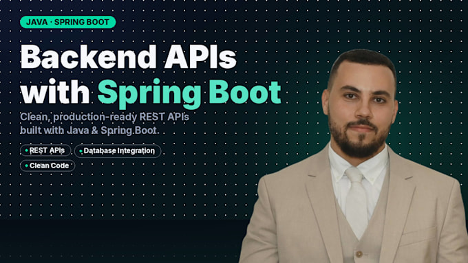 build a java spring boot backend or rest api