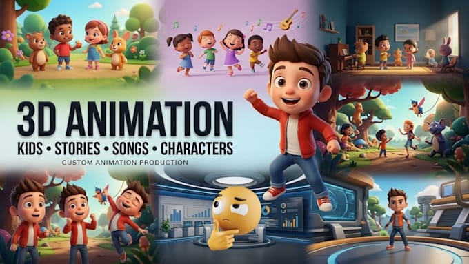 create 3d animated videos for kids like cocomelon