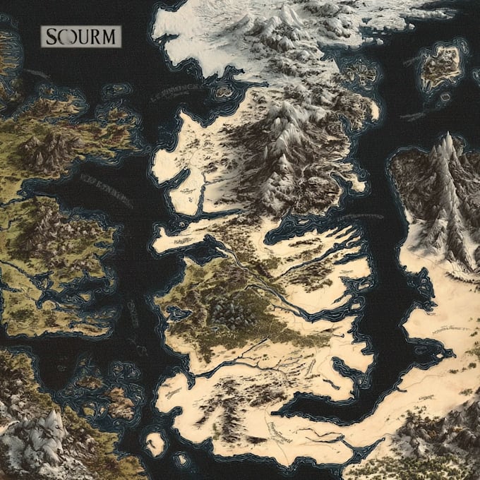design a unique vector map, realistic or fantasy