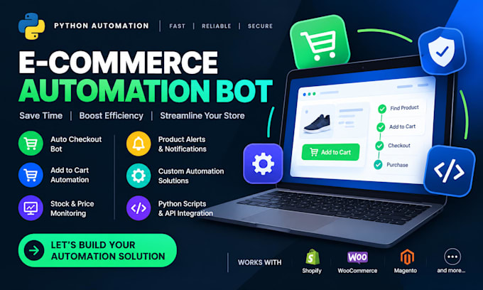 build auto checkout bot, python bot, auto buying bot, auto purchase bot