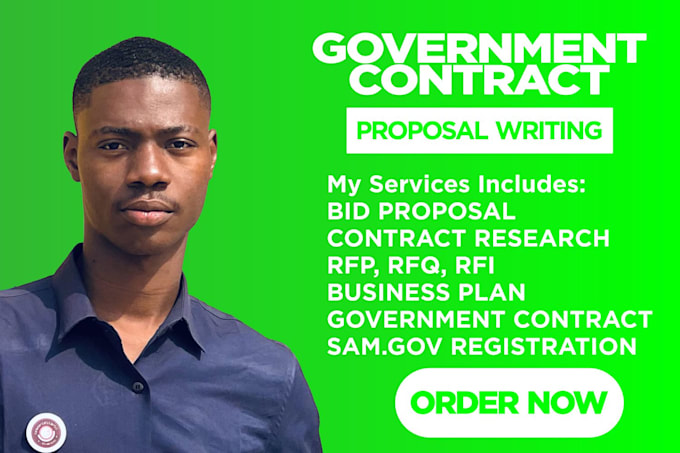 write government contract, rfp response, bid proposal, rfq, grant proposal
