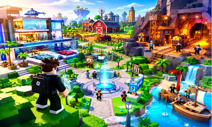 build roblox simulator maps, game areas, buildings and custom environments