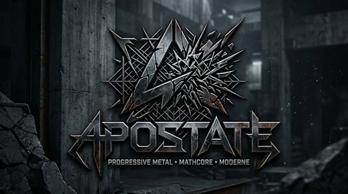 create progressive metal, mathcore and modern logo