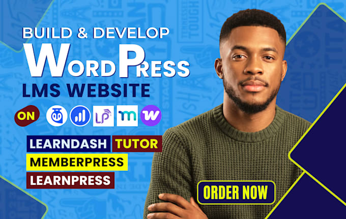 build wordpress elearning lms website with learndash, memberpress and tutor lms
