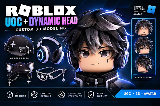 create dynamic head, roblox ugc bundle
