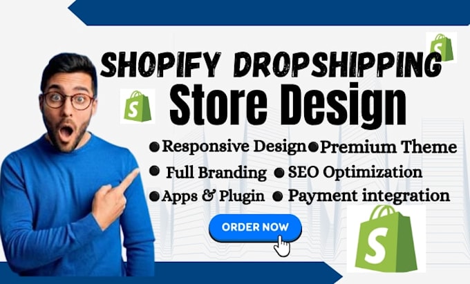 shopify store design shopify website design shopify dropshipping store set up