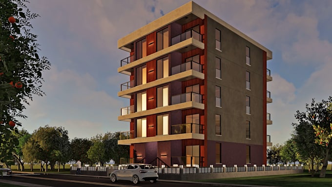 create photorealistic exterior architectural renders