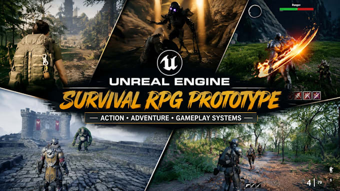prototype survival action adventure rpg game in unreal engine