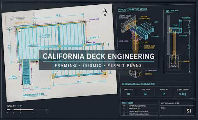 design california adu pier and grade beam foundations with pe seal for permits