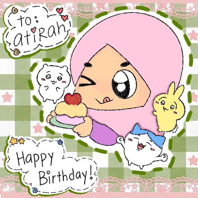 draw birthday art or any wishes