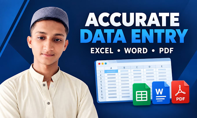 do accurate data entry in excel and word