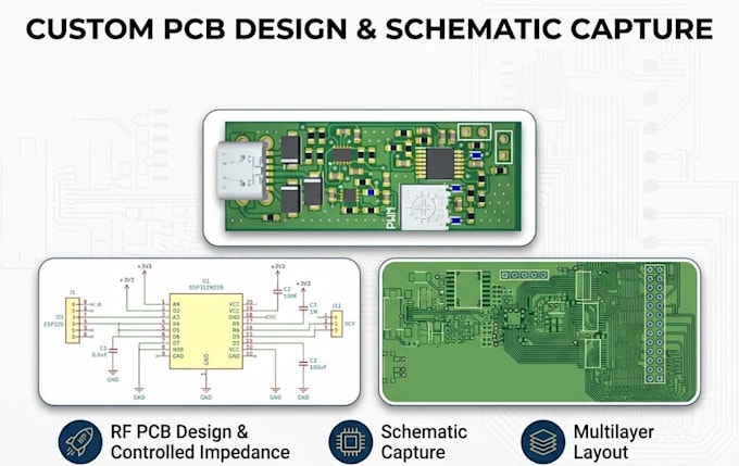 design custom pcbs and schematics