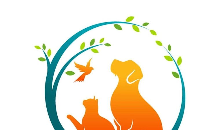 design animal pet dog and cat logo