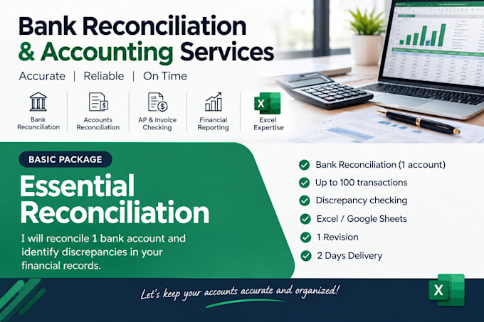 do bank reconciliation and accounting in excel