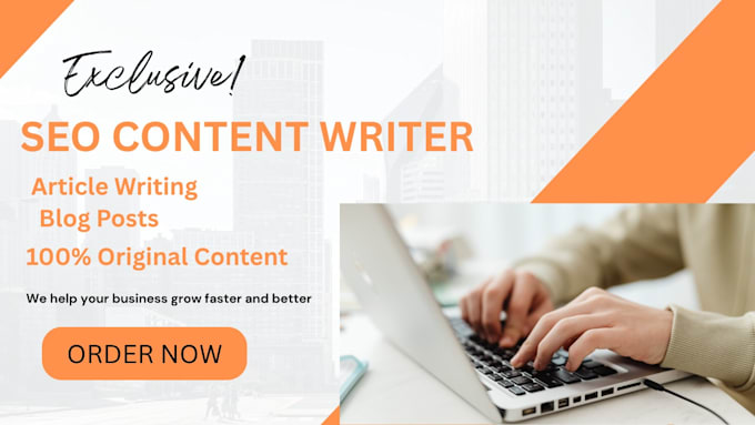 write SEO articles and blog posts for US businesses