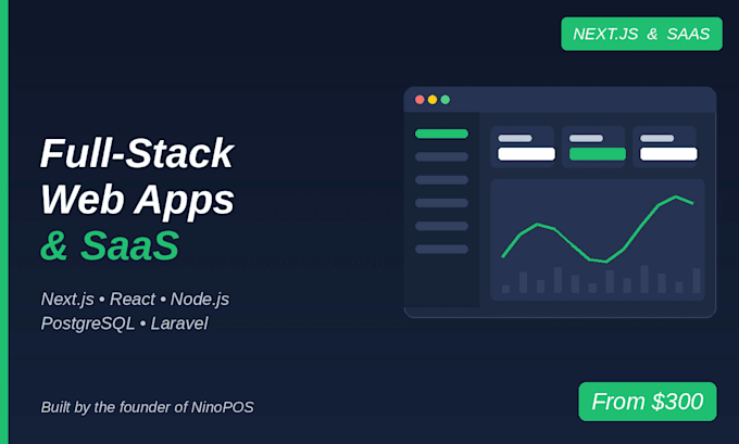 build a full stack web application or saas platform with nextjs