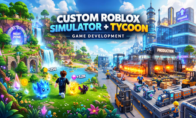 custom roblox simulator and tycoon game