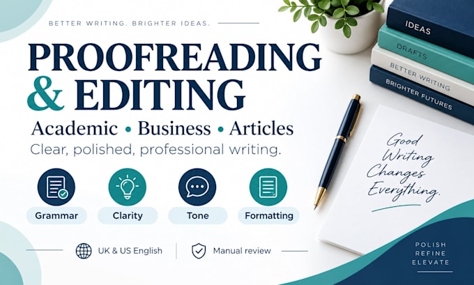 proofread and edit academic and business documents