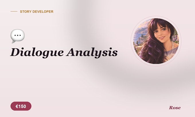analyze the dialogue in your novel or web novel