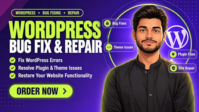 fix bugs and repair your wordpress website