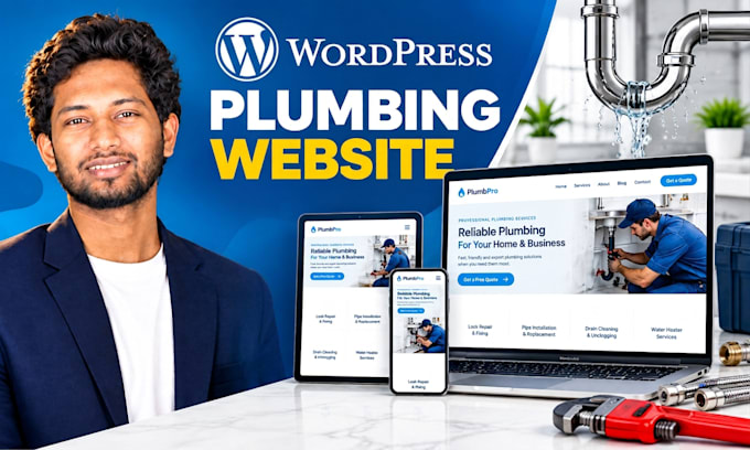 design a professional plumbing website for plumber business