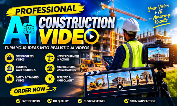 create ai timelapse video for construction and architecture