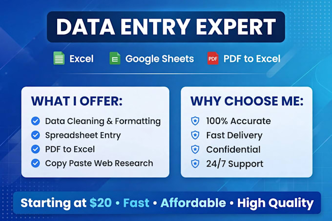 data entry excel data entry pdf to excel copy paste work