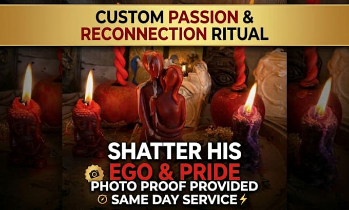 perform a custom passion and reconnection binding ritual for your relationship