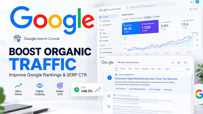 boost organic traffic, improve google rankings and optimize serp CTR